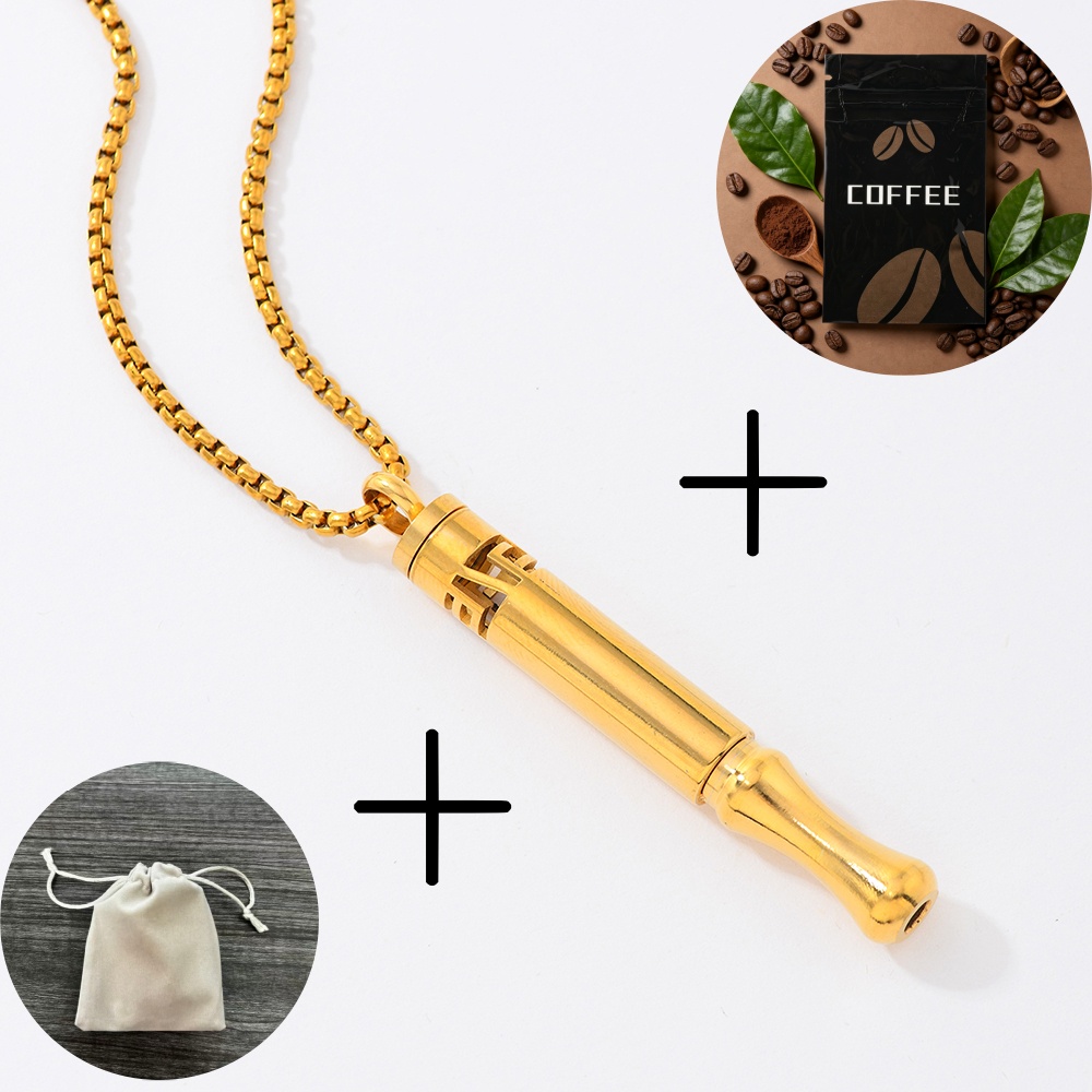 Trendy Geometric Pattern Meditation Necklace with Aromatherapy Pendant